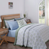 Global Atelier Demon Dash Blue 8PC Quilt/Quilted Bed Cover Set
