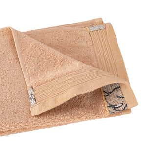Nostalgic Attire Deco Petal Orange Antimicrobial Antifungal Super Absorbent &amp; Soft Towel