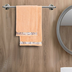 Nostalgic Attire Deco Petal Orange Antimicrobial Antifungal Super Absorbent & Soft Towel