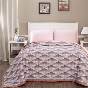 Art Nouveau Emerson Summer AC Quilt/Quilted Bed Cover/Comforter Pink