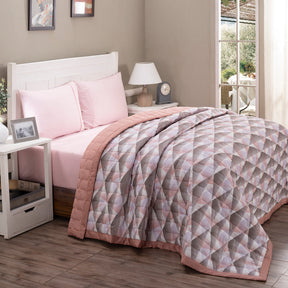 Art Nouveau Emerson Summer AC Quilt/Quilted Bed Cover/Comforter Pink