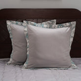 Nostalgic Attire Pearl Petal Blue 2PC Pillow Case Euro Set