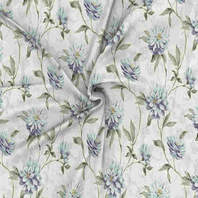 Regency Neveah Printed 210TC 100 %Cotton Blue Bed Sheet