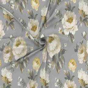 Regency Bouquet Printed 210TC 100 %Cotton Yellow Bed Sheet