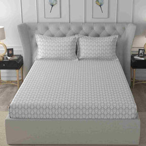 Regency Navajo Printed 144TC 100 %Cotton Blue Bed Sheet