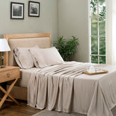 Mellow Neutral 100% Excel Fabric Bed Sheet
