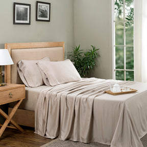 Mellow Neutral 100% Excel Fabric Bed Sheet