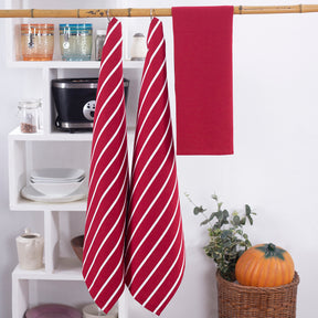 Celtic / Russel Red 3 Pc Kitchen Towel