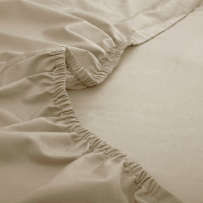 Slumber Plain Easy Care Percale 100% Cotton Nomad Fitted Sheet