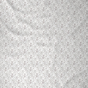 Hermosa Exotic Bouquet Foliage Purple Bed Sheet with Pillow Case