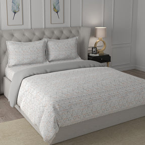 Hermosa Exotic Bouquet Atzi Red 4 Pc Quilt/Quilted Bed Cover Set