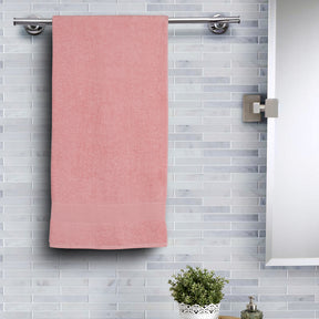 Jeneth Ultra-Soft and Highly Absorbent Blossom Pink Bath Towel