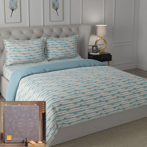 Backyard Patio Astra Teal 5 PC Quilt/Quilted Bed Cover Set