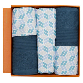 Backyard Patio Morris Bed Bath Set Blue