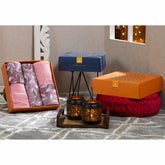 Backyard Patio Rustic Leaf Bed Bath Set Red