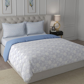 Backyard Patio Albrecht Summer AC Quilt/Quilted Bed Cover/Comforter Blue