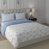 Backyard Patio Silvie Summer AC Quilt/Quilted Bed Cover/Comforter Blue
