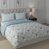 Backyard Patio Valencia Aqua 4 PC Quilt/Quilted Bed Cover Set