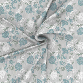 Florescence Briar Print Blue Fitted Sheet With Pillow Covers