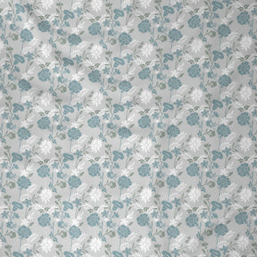 Florescence Briar Print Blue Fitted Sheet With Pillow Covers