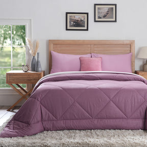 Hermosa Glister Pebble Wine/Lilac Quilt