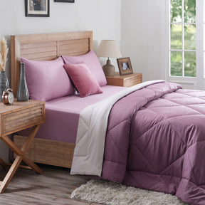 Hermosa Glister Pebble Wine/Lilac Quilt