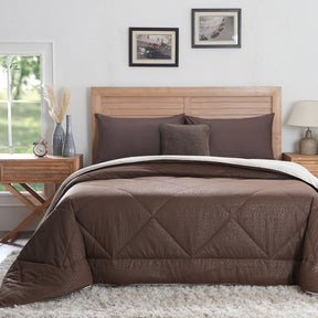 Hermosa Glister Pebble Brown/Beige Quilt