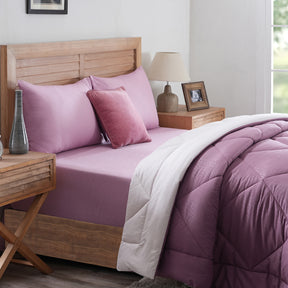 Hermosa Glister Pebble Wine Lilac Quilt