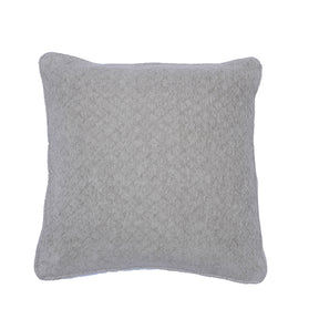 Blaize 100% Cotton Solid Weave Grey Cushion Cover