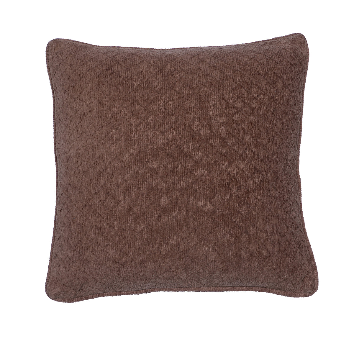 Blaize 100% Cotton Solid Weave Brown Cushion Cover