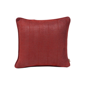 Caroline Herringbone Textured Soft Woven Red Cushion Cover
