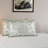 Tranquil Essence Napery Classic Quilted Green 2 PC Pillow Sham Set