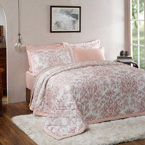 Tranquil Essence Napery Classic Peach Summer AC Quilt/Quilted Bed Cover/Comforter