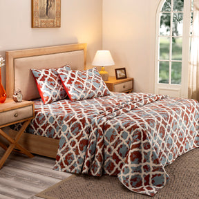 Nouveau Tradition Form Replay Red Bed Sheet