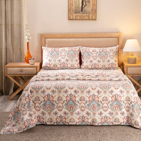 Nouveau Tradition Lawn Rerun Red Bed Sheet