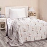 Nouveau Tradition Water Lily Summer AC Quilt/Quilted Bed Cover/Comforter Neutral