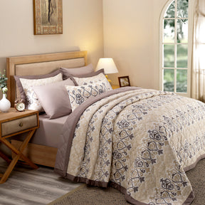 Nouveau Tradition Kaleen Global Neutral Quilt Set