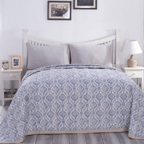 PBS Nomad Scuplt Harold Blue Summer AC Quilt/Quilted Bed Cover/Comforter