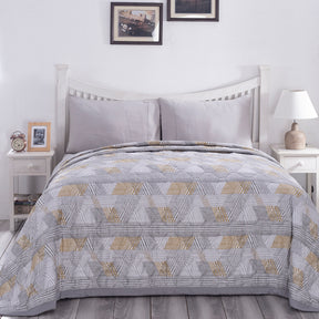 PBS Nomad Scuplt Maximus Summer AC Quilt/Quilted Bed Cover/Comforter Neutral