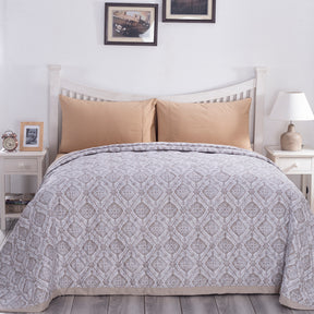 PBS Nomad Scuplt Harold Summer AC Quilt/Quilted Bed Cover/Comforter Neutral