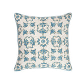 Exotic Heritage Classic Folk Embroidered Turquoise Cushion Cover