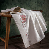 Exotic Heritage Classic Arch Anti-Bacterial, Anti-Fungal and Odour Resistant Towel Set 40X70 Red