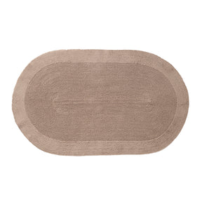 Grassy Ground Soft Reversible Solid Luxurious Grey Bath Mat