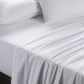 Slumber Plain Easy Care Percale 100% Cotton White Crisp Bed Sheet
