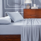 Slumber Plain Easy Care Percale 100% Cotton Winter Sky Crisp Bed Sheet