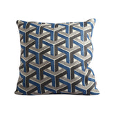 Gypsy Lock Blue Medium 40x40 Cm Chain Stitch Cushion Cover