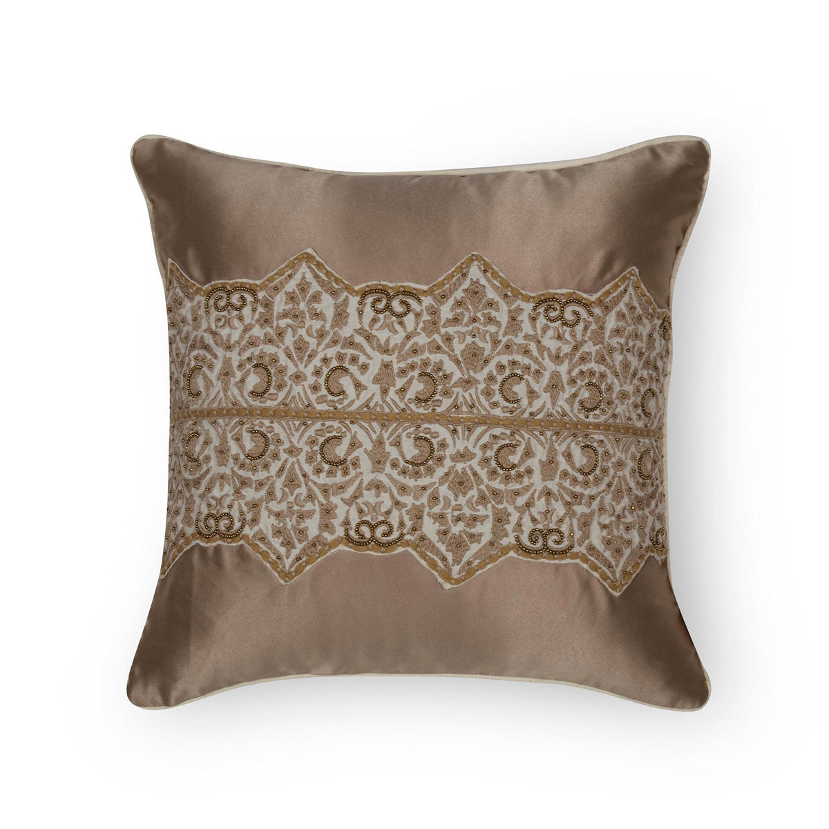 Jorden Neutral Medium 40x40 Cm Embroidery Hand Cushion Cover