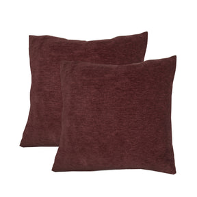 Solid Shanil Red Medium 45X45 Cm Solid Cushion Cover
