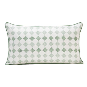 Streamline Diamond Printed & Embroidered Cushion Cover
