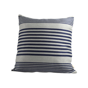 Stripical Mishmash Blue Medium 40x40 Cm Woven Yarn Dyed Cushion Cover